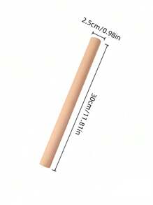 Natural Solid Wood Rolling Pin Puff Pastry Dough Rolling Pin Rolling Pin Baking Tool Pizza-Making Machine Solid Wood Household Dough Rolling Pin Durable Kitchen Tool