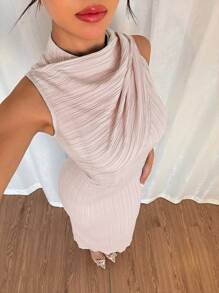 Islaluna Casual Solid Color Loose Long Dress For Women