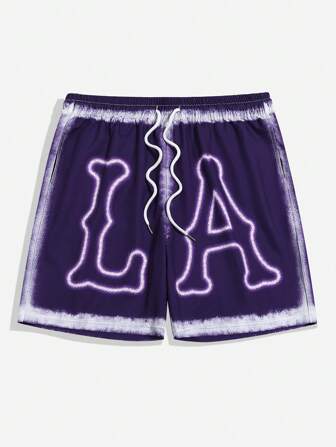 Street Life Pantalones cortos con estampado cristiano, pantalones cortos de verano con estampado para hombres