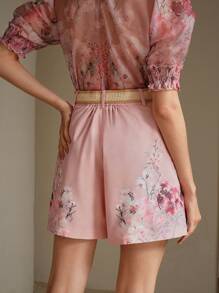 Anewsta Elegante Rattan Design Damen Sommer Shorts