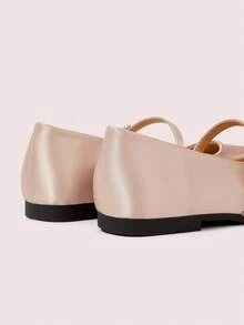 CUCCOO DOLLMOD Cute Pink Ballet Flats With Decor, Versatile Mary Jane Flat Shoes For Women, Commuting & Daily Wear, Suitable For Spring/Autumn, Halloween & Christmas - Pink - View 8