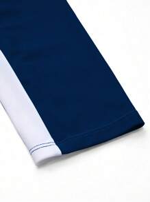 Manfinity Swimmode Men's Holiday Beach Gradient Letter Print Surfing T-Shirt - Multicolor - View 4