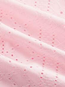 SHEIN MOD Gestricktes Trägertop mit Kragen, Spitzenbesatz und gatherter Taille mit Schmetterlingsapplikationen