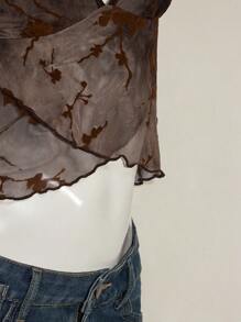 SHEIN ICON Women's V-Neck Sleeveless Casual Frill Strap Tank Top - Multicolor - View 8