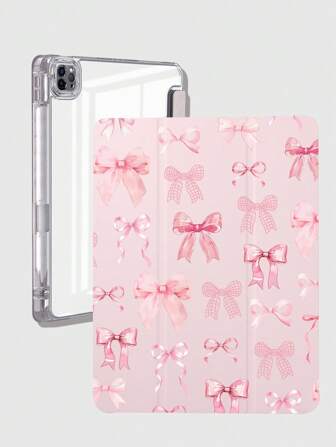 Kawaii 1 Stück rosa Tablet Schutzhülle mit Schleifenmuster, geeignet für Apple iPad Air 4. Generation (10,9 Zoll), iPad 7. Generation (10,2 Zoll), iPad Pro 11 Zoll 2020, iPad 8. Generation (10,2 Zoll), iPad Pro 11 Zoll 2021, iPad Air 5. Generation 2022, iPad Pro 11 Zoll (4. Generation), iPad 10. Generation, iPad Air 11 Zoll M2 2024