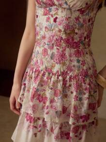 MOTF PREMIUM 女士亚麻中长连衣裙 - 白色 - 查看 3