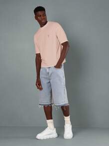 SUMWON Organic Market Fresh Grocery Mesh Shopping Net Street Style Cotton T-Shirt With Artistic Lemon Print Casual Daily Summer Wear