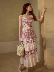 MOTF PREMIUM 女士亚麻中长连衣裙 - 白色 - 查看 5