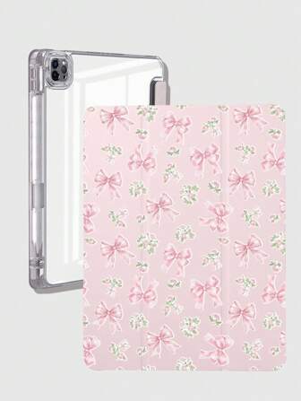 Kawaii 1 Stück Schutzhülle für Tablet mit Schleifen Muster in Rosa, geeignet für Apple iPad Air 4. Generation (10,9 Zoll), Apple iPad 7. Generation (10,2 Zoll), Apple iPad Pro 11 Zoll 2020, Apple iPad 8. Generation (10,2 Zoll), Apple iPad Pro 11 Zoll 2021, Apple iPad Air 5. Generation 2022, Apple iPad Pro 11 Zoll (4. Generation), Apple iPad 10. Generation, Apple iPad Air 11 Zoll (M2) - 2024