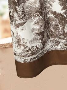 Lacomfia Camisa holgada de manga corta con estampado integral, talla grande, informal, para primavera/verano - Multicolor - Ver 6