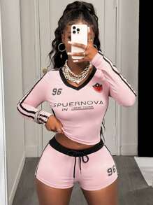 Slaydiva Women Two Pieces Outfits For Daily Wear - Pink - View 4