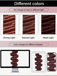 Reddish Brown Body Wave 1Pc 100% Remy Human Hair Bundle 1 Bundle 33B Color - S33 - View 7