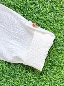 2 Stücke/Set Baby Jungen Lässiger, vielseitiger Outfit mit Stehkragen Langarmoberteil & gestreifter Lange Hose, geeignet für Alltag, Outdoor und Partytragen, Frühling/Sommer