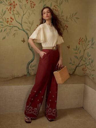 MOTF PREMIUM CAMISETA DE MANGA CORTA CON BORDADO