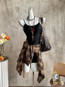 Attitoon Women's Spider Print Tight Unitard Romper With Spaghetti Strap - Black - View 3