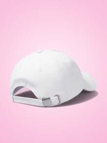 THE POWERPUFF GIRLS X SHEIN Baseballcap in Weiß mit Blasenstickerei und Seitenbuchstabendruck