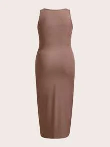 Flirla Summer European And American Cross-Border Sexy Lady's Tank Top High-End Slim Fit Knitted Dress For Women - Multicolor - View 8