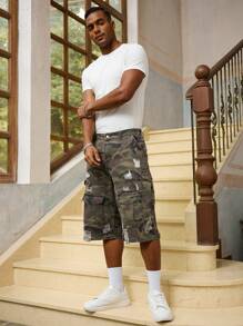 RivetRise 男士牛仔迷彩短裤，时尚又适合夏天