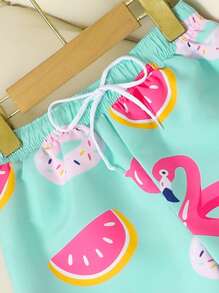 Quần short đi biển rộng rãi có dây rút ở eo dành cho bé trai - Nhiều màu - Xem 5