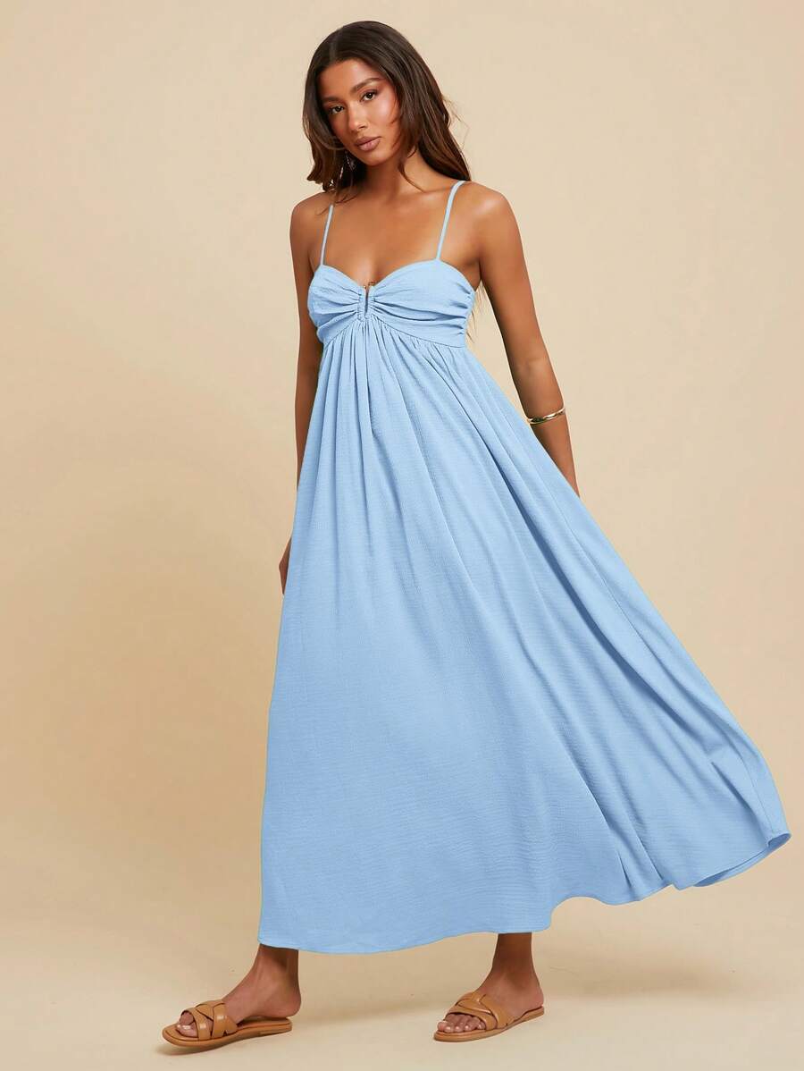 Travachic Women's Pleated Sleeveless Dress, Vacation Style,Spring&Summer,Summer Outfits For Women,Beach Outfits For Woman,Women,Spring Break,Concert Outfit Women,Boho,Rave Outfits,Tropical Vacation, Festival,Romantic Summer Dresses For Women Boho Dresses For Women Tropical Dresses For Women Women Dresses Vacation New Arrivals Women Dress Vacation Dress