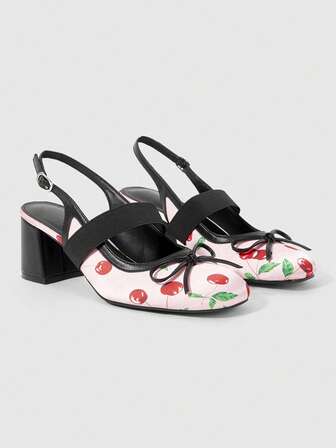 Kawaii Elegantes zapatos de tacón ancho tipo Mary Jane con diseño calado, de estilo combinado a cuadros de alta gama para mujeres