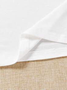 SHEIN LUNE 3pcs/Set Casual Minimalist Heart Pattern Round Neck Fitted Women T-Shirts, Slightly Sheer Suitable For Summer,Casual - Multicolor - View 3