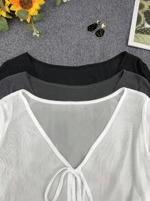 INAWLY Áo khoác cardigan mỏng dài tay size thường dành cho nữ khi đi dã ngoại, du lịch - Nhiều màu - Xem 3