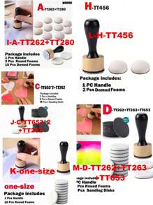 SHEIN Ink Blending Tool Set,Mini Art Blending Tools Include 2 Pcs Round Ink Daubers And 44 Pcs Replacement Foam Pads,Ink Blending Brushes For Card Making,DIY Crafting,Distressing,Painting And More - Multicolor - View 3