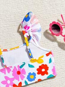 Set da bagno floreale per ragazze giovani, alla moda e carino