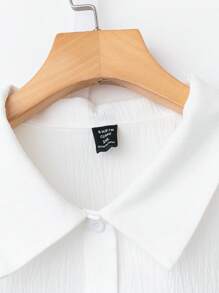 SHEIN Essnce Plus-Size Women's Casual Comfort Suit, Women's Summer Two Pieces Suit, Short Sleeve Suit, Blue Suit,Vacation Two Pieces Set Summer Outfits For Women,Business Casual Woman - Black - View 4