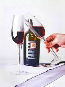 Joivida 1 PIEZA Vaso de cristal creativo de media copa, forma de medio círculo, para uso en el hogar, como regalo para el Día de San Valentín, Día de la Madre, Año Nuevo, Navidad, uso en fiestas, suministros de cafetería de alta gama, regalo de cumpleaños, regalo especial, uso en barra, uso en fiestas, suministros de cafetería de alta gama