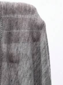 DAZY Maglietta oversize da donna con spalle scoperte e spacchi, top grigio con spalle scoperte, top con spalle scoperte, maglietta con spalle scoperte, abbigliamento autunnale da donna a maniche lunghe - Grigio - Visualizzare 7