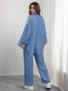 Mulvari Women Two Pieces Outfits For Daily Wear