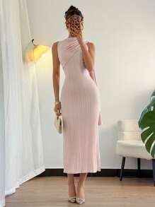 Islaluna Casual Solid Color Loose Long Dress For Women