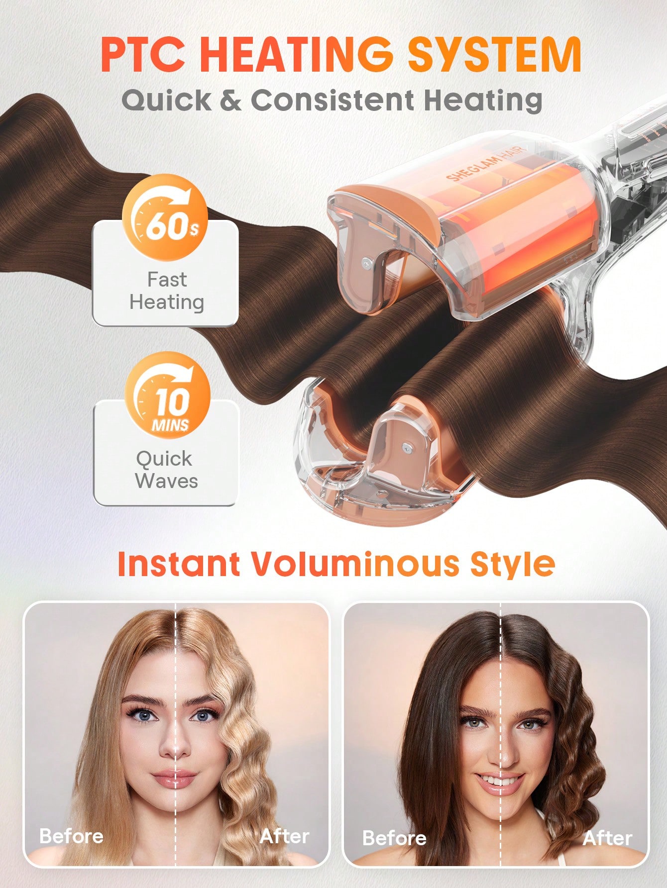 Beach Babe Hair Waver-25mm EU Plug 7