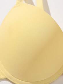 Bộ 3 áo ngực dây mảnh màu trơn có gọng cho nữ - Nhiều màu - Xem 3