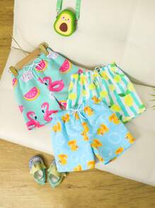 Quần short đi biển rộng rãi có dây rút ở eo dành cho bé trai - Nhiều màu - Xem 1