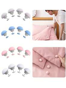 Quilt Holder Duvet Cover Anti Slip Buckle Bed Sheet Non Slip Needle Free Safe Invisible And Secure, No Need Sewing Tools