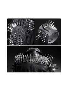 80 Sets Pointed Bead Screw Rivet, Punk Spikes And Studs Kit, Metal Tree Spikes Studs For Leathercraft And Punk Style Clothing Accessories DIY Craft Decoration