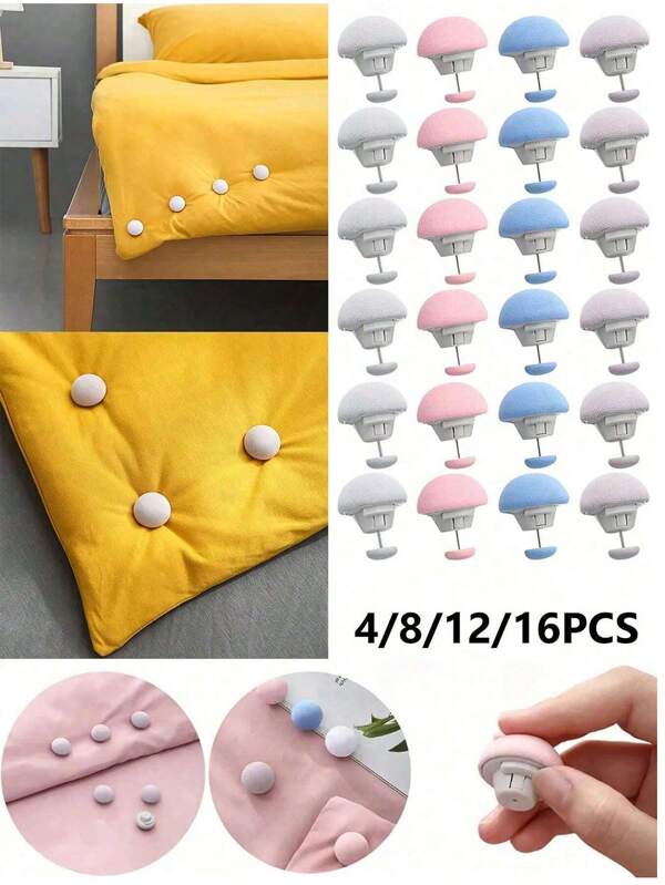Quilt Holder Duvet Cover Anti Slip Buckle Bed Sheet Non Slip Needle Free Safe Invisible And Secure, No Need Sewing Tools