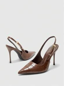 CUCCOO BIZCHIC Women's Elegant Pointed Toe High Heel Slip-On Pumps