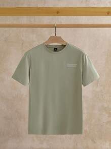 HIMLAND 3 件装休闲正面文字印花圆领短袖 T 恤，夏季 - 彩色 - 查看 6