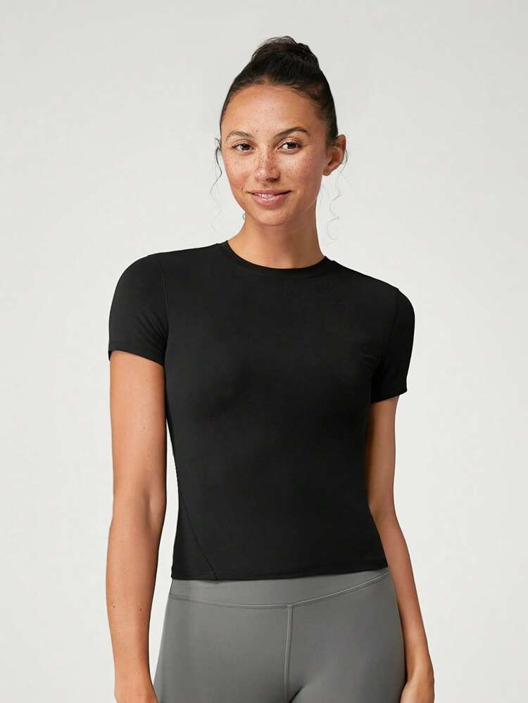 Modal Slim Fit Sports Tee Daily Casual