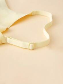 SHEIN Teen Girl Cherry & Letter Print Cami Tank Top - Yellow - View 6