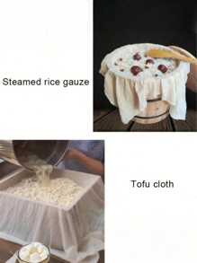 1pc 30*30cm/50*5cm/60*60cm/70*70cm/80*80cm/90*90cm/100*100cm/120*120cm/150*150cm Food Steamer Liner, Food Steamer Liner, Steamer Cloth, Non-Stick Round Steamer Liner, Steamed Dumplings/Bread/Steamed Buns/Rice, Food Filter Cloth, Household Kitchen Supplies, Baking Supplies