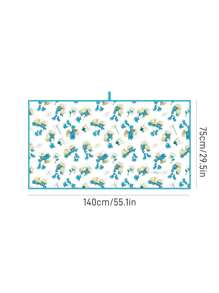 The Smurfs X SHEIN Cute Printed Bath Sheet, Beach Towel, Extra-Large Size, Absorbent And Quick-Drying, Soft And Comfortable