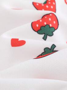 Cozy Pixies Baby Girl Valentine's Day Ladybug & Flower Pattern Knitted Soft Round Neck Long Sleeve Sweatshirt And Elastic Waist Leggings 2 Pieces Set