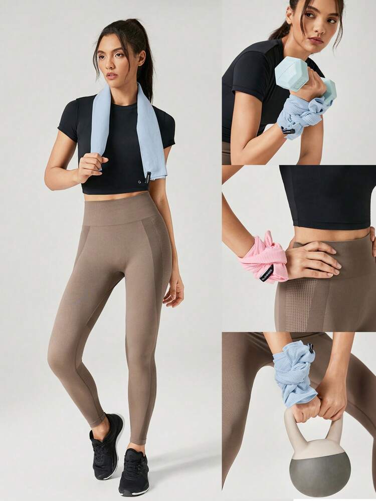 Schnell trocknende, kühlende, geruchsbeseitigende Fitnesstuch mit Bändchen