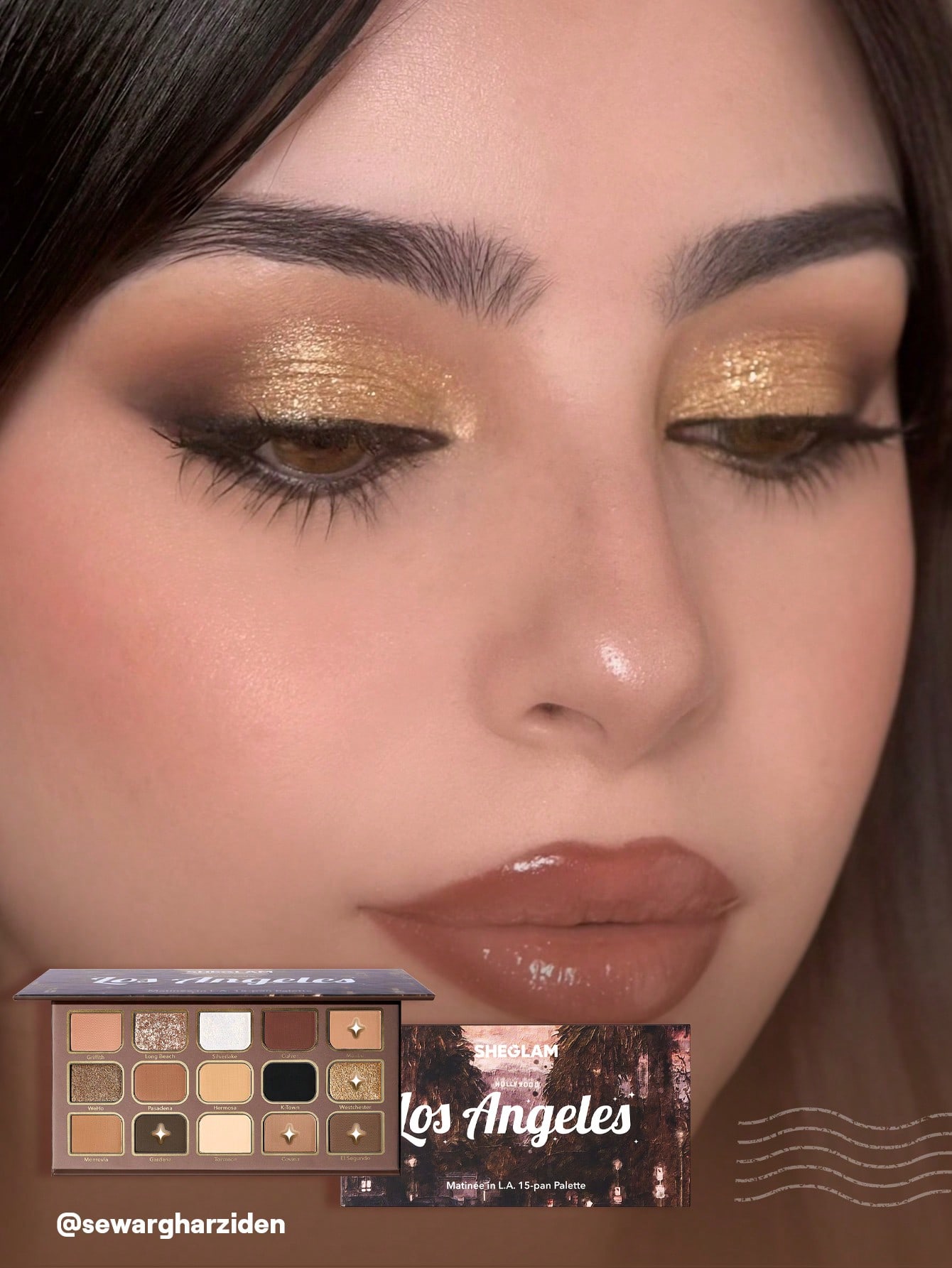 SHEGLAM MatinéE In L.A. باليت 15 لون علامة تجارية...