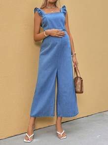 SHEIN 孕妇牛仔背带裤和连体裤，孕妇沙滩装